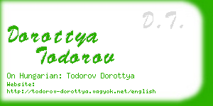 dorottya todorov business card